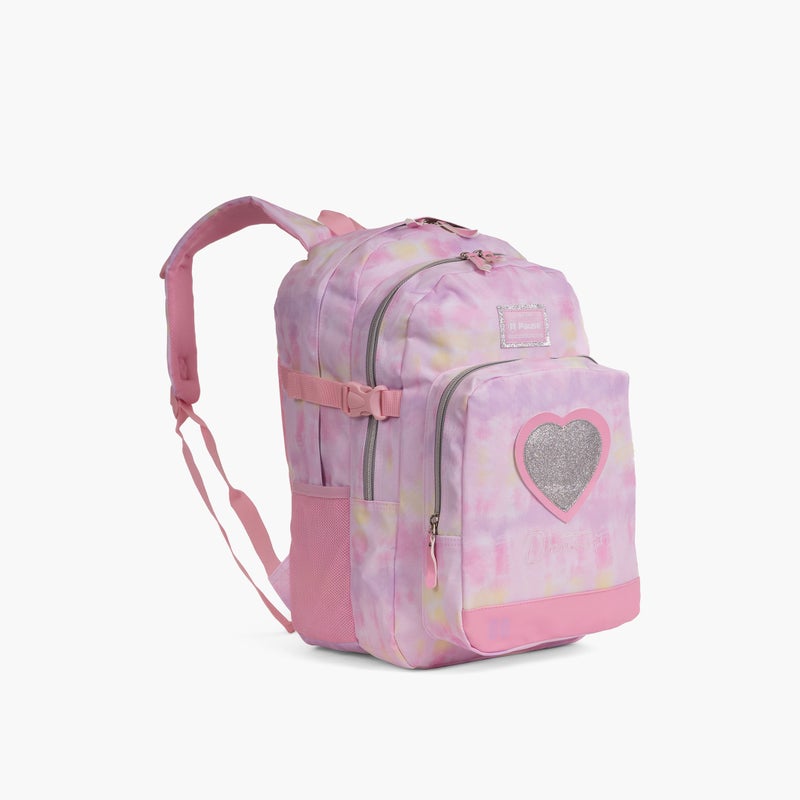 PAUSE Logo Detail Backpack in Pink for Girls - Image 2